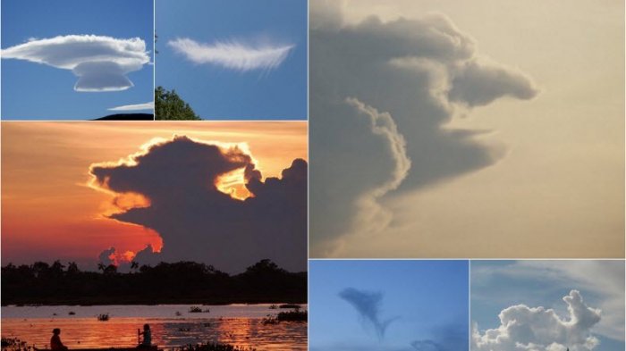 Kumpulan Bercak Awan dari Berbagai Negara Ini Muncul dengan Bentuk Tak Terduga! Awas Alien Mendarat