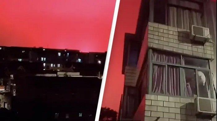 Viral Fenomena Aneh di Langit China, Secara Misterius Berbuah Warna jadi Merah Darah