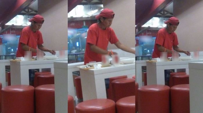 Pria Ini Selalu Bersihkan Sisa Makanan di Meja Restoran, Ketika Ditanya, Jawabannya Bikin Terenyuh