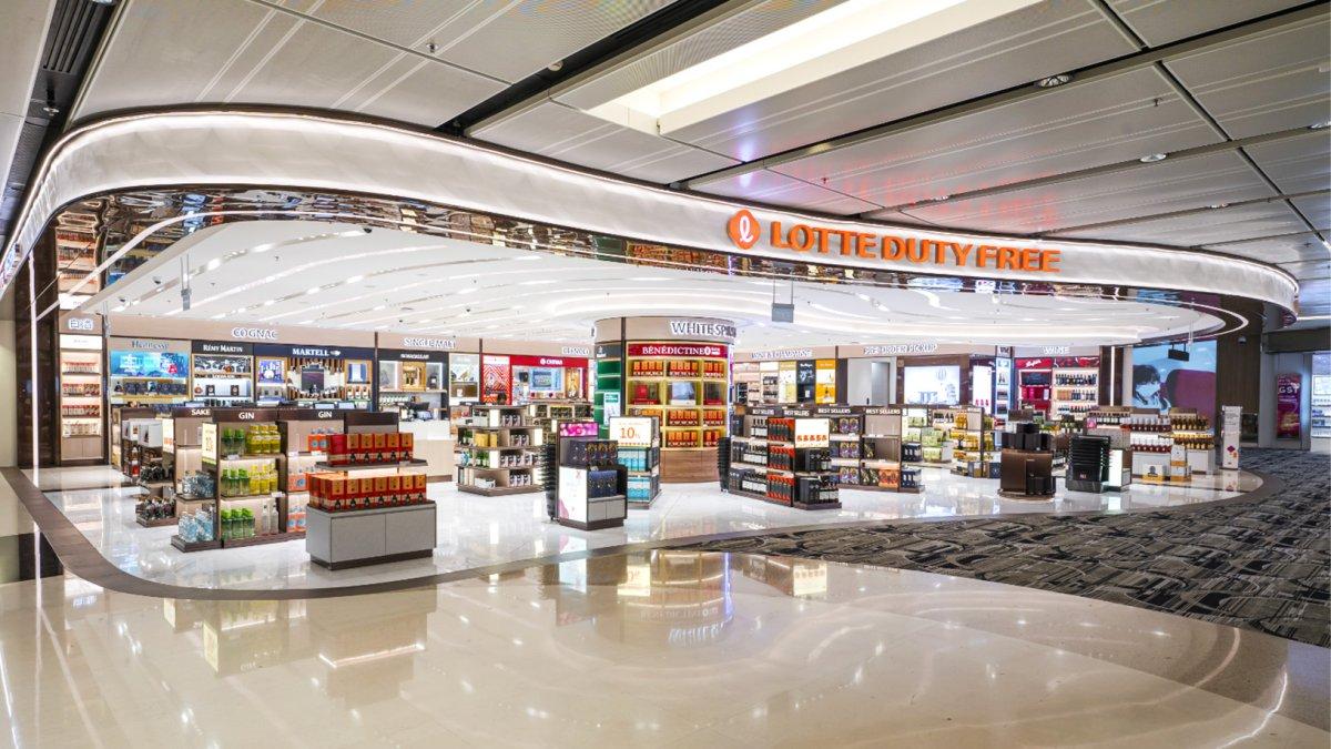 Lotte Duty Free Wines & Spirits, satu toko bebas pajak terbaik di Bandara Changi Singapura