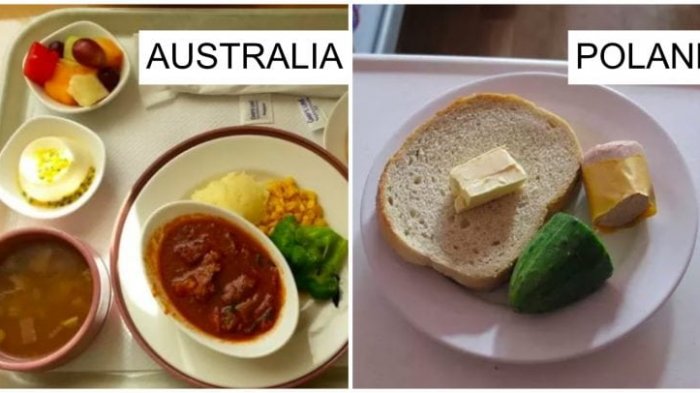 Tak Selalu Hambar dan Membosankan, Intip Makanan Pasien Rumah Sakit dari 15 Negara Berikut Ini