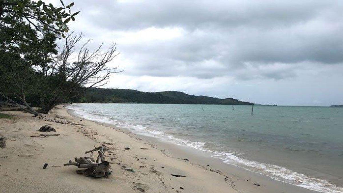 Suasana Pantai Melayu Batam, Sabtu (9/9/2023).