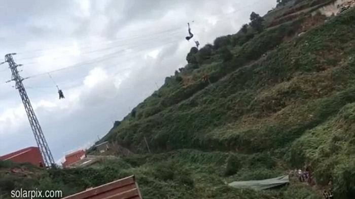 Parasut Paralayang Nyangkut di Kabel Saat Akan Mendarat, Inilah yang Terjadi Selanjutnya