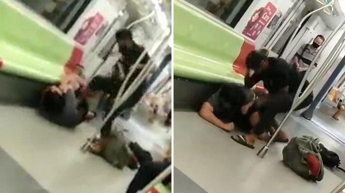 Viral Pria Tua Nekat Pukuli Anak Muda di Kereta, Polisi Turun Tangan