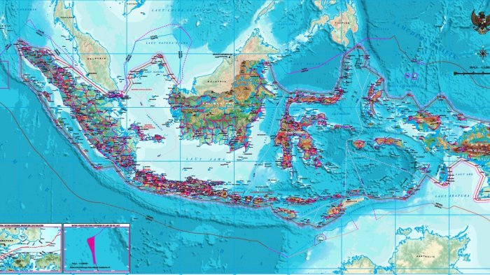 Tampak Lebih Luas! Peta Baru Indonesia Akhirnya Dirilis, Lihat 5 Perbedaan Mencolok di Setiap Titik