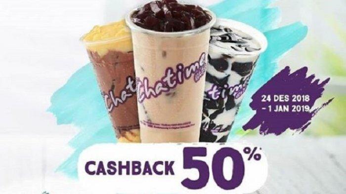 Promo Chatime Desember 2018, Bayar Pakai GO-PAY dapat Cashback 50%