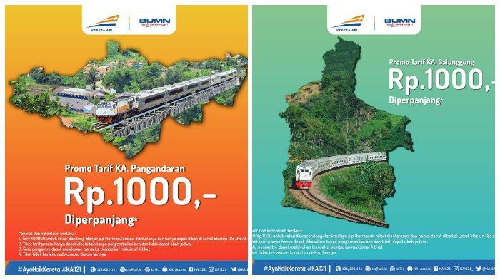 KAI Perpanjang Promo Tiket Rp 1.000 untuk KA Galunggung dan KA Pangandaran hingga Akhir Mei 2019