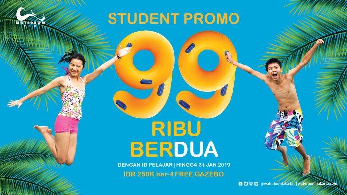 Waterbom PIK Tawarkan Student Promo Berdua Cuma Rp 99 Ribu, Ini Syaratnya