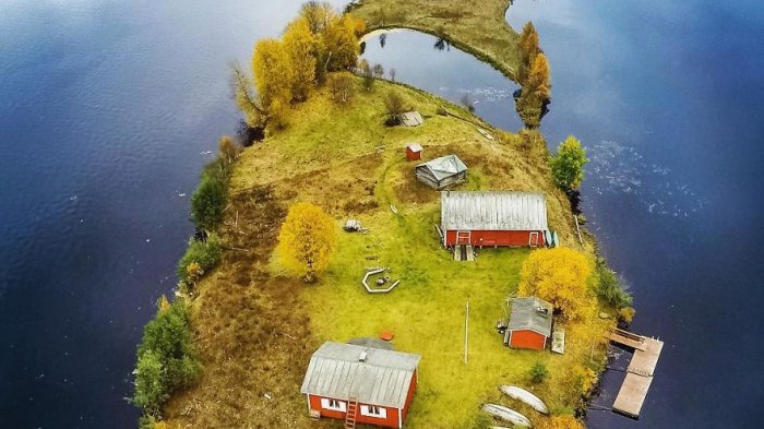Potret Pemandangan Epic Saat 4 Musim di Pulau Kotisaari, Pulau Kecil di Finlandia