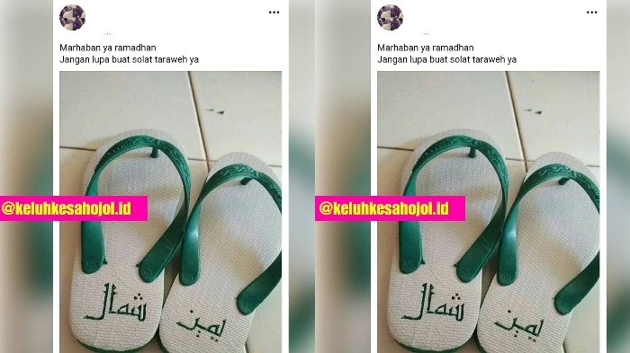 Heboh Sandal Bertuliskan Huruf Arab dan Bikin Netter Geger, Padahal Ini, Lho Artinya. .