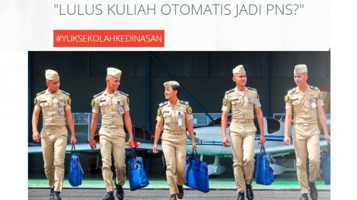 Lulus Kuliah Otomatis jadi PNS, 8 Sekolah Kedinasan di Indonesia Ini Sudah Buka Pendaftaran