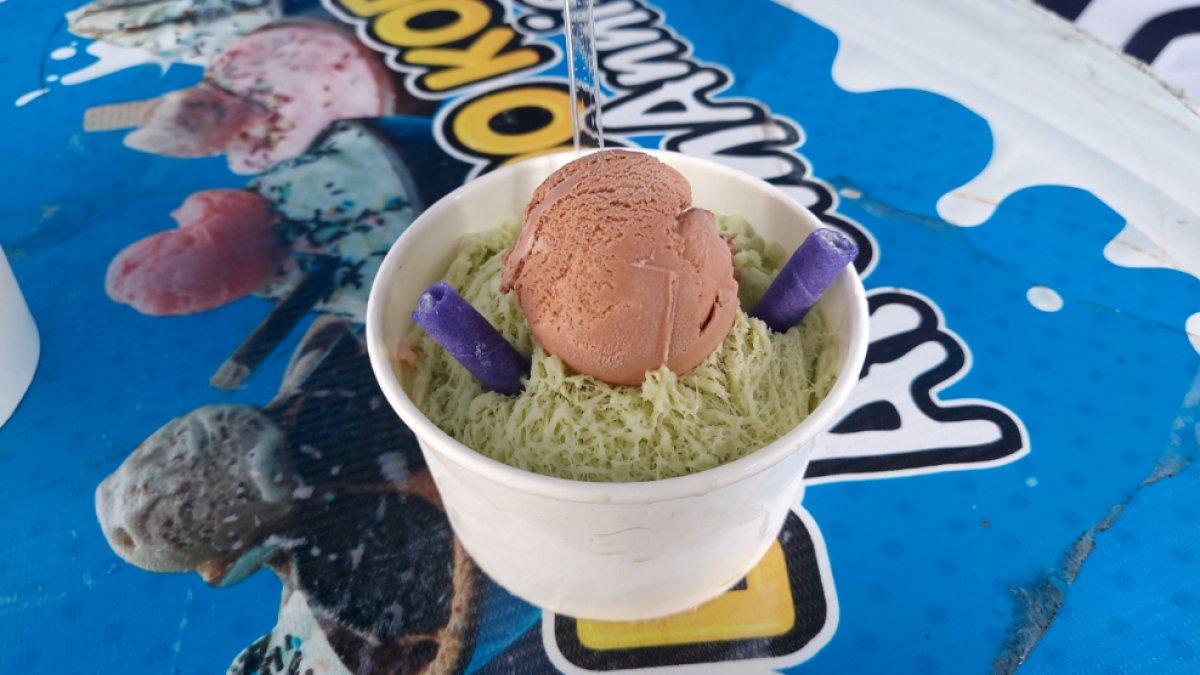 Seporsi Es Bingsoo Korea di kawasan Keraton Surakarta, Solo Jawa Tengah. Cek juga hotel terdekat dan tempat sewa motor.