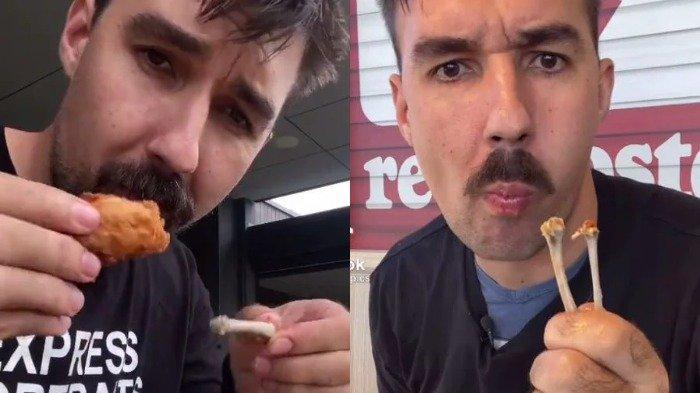 Pria Bule Ini Mendadak Viral di Tiktok, Ajarkan Cara Unik Makan Sayap Ayam