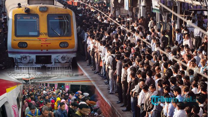 Southern Rail Mumbai India - Kejadian di Stasiun Ini Miris Banget, Perhatikan Detik 56