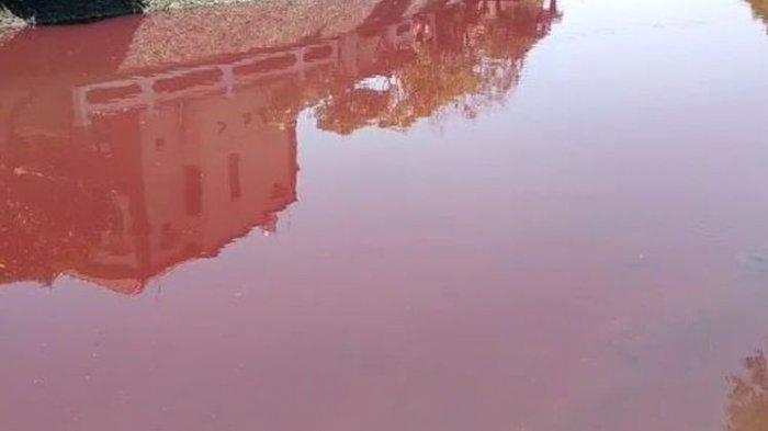 Viral di Medsos Air Sungai di Bali Berwarna Merah, Ini Penyebabnya