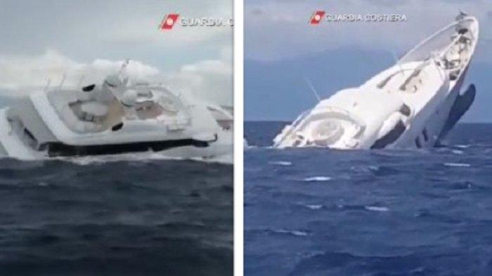 Detik-detik Superyacht Mewah Tenggelam di Laut, Seluruh Penumpang Selamat