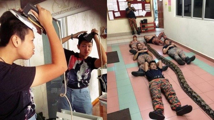 16 Potret Tingkah Absurd Orang-orang Asia: Ya Ampun Itu Anaknya Diapain, Bu?