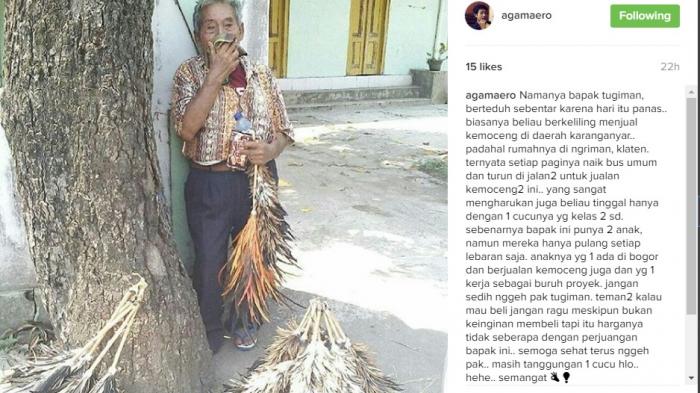 Instagram - Inilah Kisah Menyentuh Kakek Penjual Kemoceng, Siapin Tisu