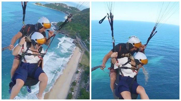 Terlalu Asyik Naik Paralayang hingga 48 Menit, Turis Tiba-tiba Muntah di Udara
