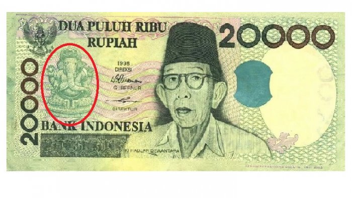 Tak Banyak yang Tahu, Ternyata Ini Alasan Ada Lambang Ganesha di Uang Rupiah 20 Ribuan
