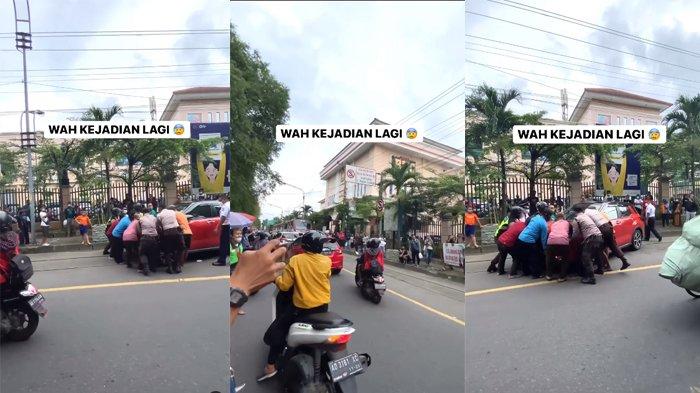 Viral Mobil Parkir di Rel Kereta Depan PGS Solo, Digeser Paksa & Pemilik Kena Tilang