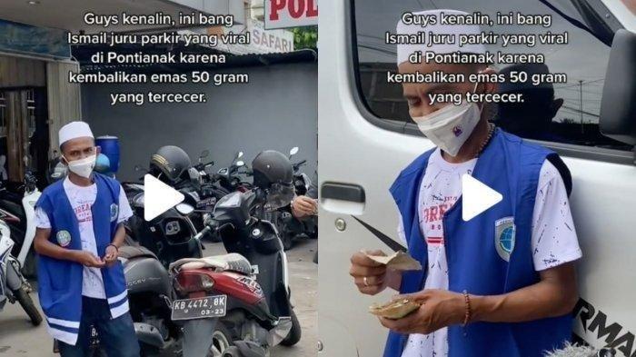 Viral Juru Parkir Jujur di Pontianak, Kembalikan Emas 50 Gram yang Tercecer Milik Pelanggan