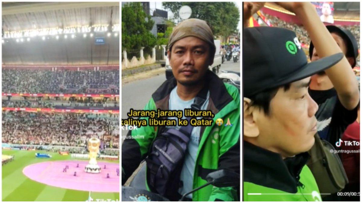 Viral Tukang Ojek dari Samarinda Terbang ke Qatar, Nonton Langsung Piala Dunia 2022