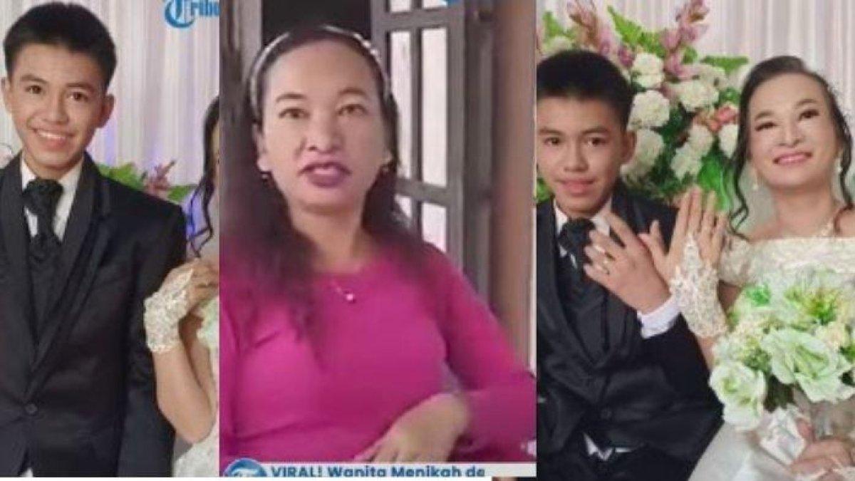 Viral Remaja Nikahi Wanita 41 Tahun, Sosok Istri Ternyata Teman Ibunya