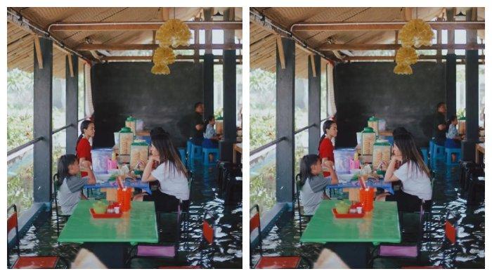 Viral Warung Soto di Jogja Tawarkan Sensasi Makan Bareng Ikan-ikan Lucu di Bawah Kaki