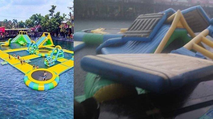 Umbul Ponggok Diterjang Angin Kencang, Seorang Wisatawan Pingsan