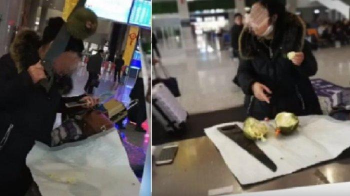 Dilarang Bawa Durian ke Dalam Stasiun Kereta, Wanita Ini Pilih Habiskan di Tempat