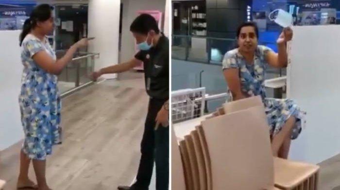 Viral di Medsos, Wanita Ini Ditangkap Akibat Menolak Pakai Masker dan Serang Petugas Keamanan Mal