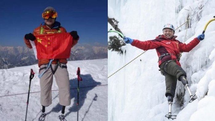 Berkali-kali Gagal, Pria Ini Akhirnya Taklukkan Puncak Tertinggi Dunia Meski Tanpa 2 Kaki