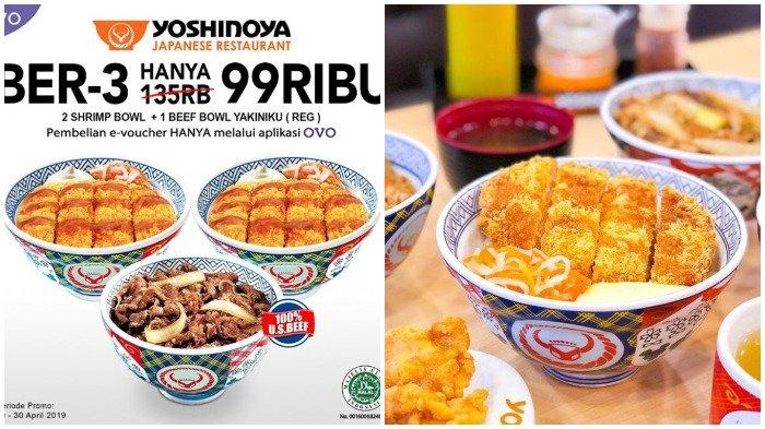 Promo April 2019 - Yoshinoya Tawarkan Paket Murah Makan Bertiga Cuma Rp 99 Ribu, Mau?
