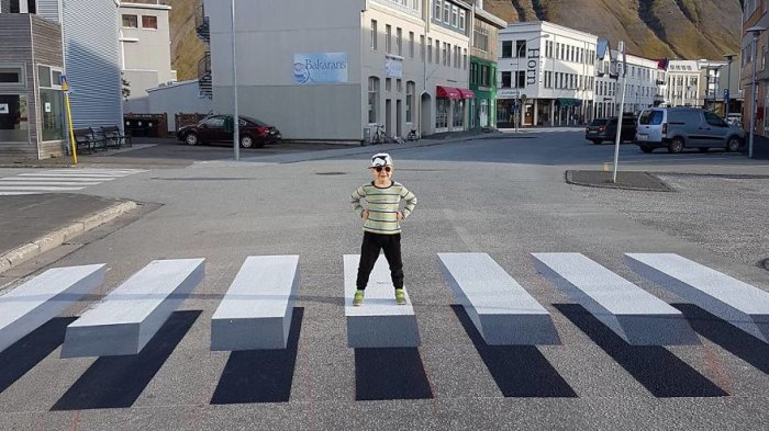 Serasa di Studio Foto, Street Art di Islandia Ini Bikin Siapapun Jadi Kaget, Terlihat Melayang!