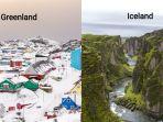 KiriPemandangan-kota-Maniitsoq-Greenland-dan-Fjaðrárgljúfur-Canyon-Iceland-Kanan.jpg
