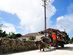 Wisatawan-yang-menjelajahi-Desa-Kuno-Taketomi-di-Okinawa-Jepang-naik-kereta-kerbau.jpg