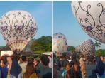Warna-warni Balon Udara Tambat di Pekalongan, Tradisi Syawalan yang Meriah