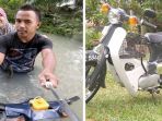 VIDEO: Genius! Terendam Air Hingga 1,5 Meter, Motor Ini Masih Bisa Melaju, Ternyata Begini Kuncinya