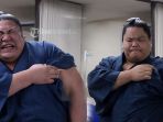 Kocak! Begini Ekspresi Para Pesumo Saat Disuntik, Ada yang Nangis dan Pura-pura Tegar