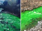Sungai di Spanyol Membuat Heboh Karena Mendadak Warnanya Berubah Hijau Mencolok, Ini Sebabnya