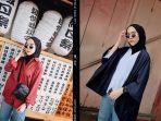 Tampil Modis dengan Hijab ala Selebgram Intan Khasanah, Padukan Kimono Outer dan Celana Jeans