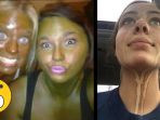 Semprotan untuk Buat Kulit Sawo Matang Gagal Total, Penampilan para Wanita Ini Jadi Mengerikan