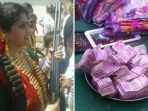 Gokil! Pernikahan Anak Gengster di India Ini Super Fenomenal, Uang Bertumpuk Hingga Bawa Senjata Api