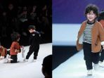 Jatuh di Catwalk, Ekspresi Model Cilik Berusia 4 Tahun di Shanghai Ini Terlalu Gemas tuk Dilewatkan