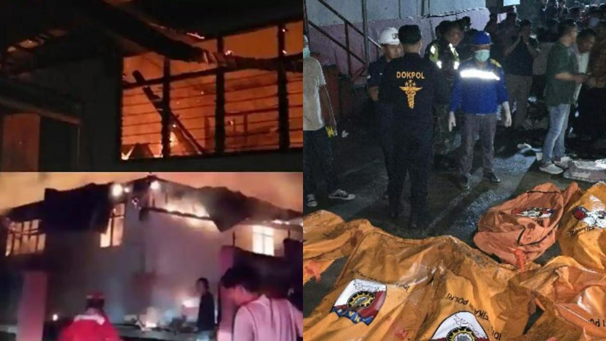 16 Lansia meniggal dunia di kebakaran Panti Werdha Damai di Kelurahan Ranomuut, Paal Dua, Kota Manado, Sulawesi Utara  Minggu (28/12/2025).