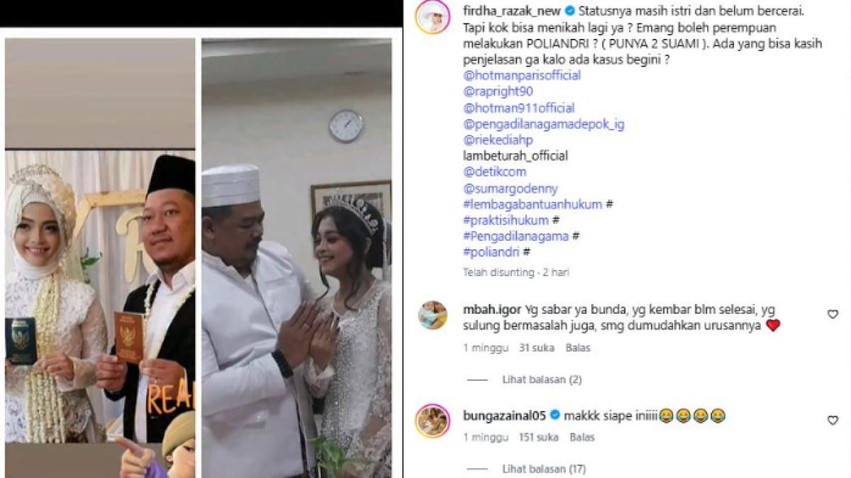 Vina Rafi Sakit Hati Firdha Razak, Mantu Diam-diam Nikah Lagi, Status Masih Istri ...