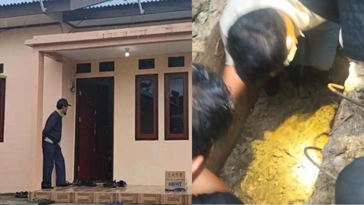 PEGAWAI PAJAK MANOKWARI - Rumah kontrakan perempuan yang dilaporkan hilang di Reremi Puncak, Kabupaten Manokwari, Papua Barat, Selasa, (11/11/2025). Anggota Satreskrim Polresta Manokwari mengevakuasi jasad Aresty Gunar Tunarga (38), korban pembunuhan yang dikubur dalam septic tank.