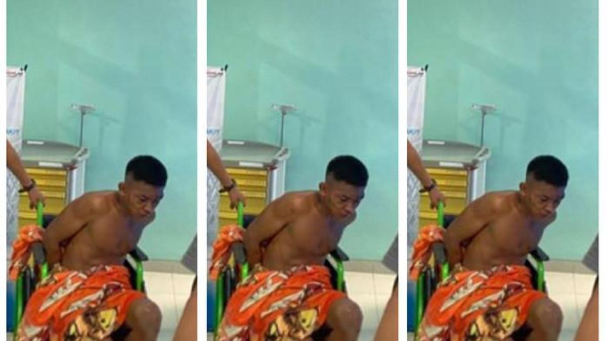 BACOK WARGA - Reski Kelvin Nando (26), warga Desa Dawas, Kecamatan Keluang, Kabupaten Musi Banyuasin (Muba) ngamuk bacok 3 orang di dua kecamatan. Akibatnya satu orang tewas, dua korban luka berat.