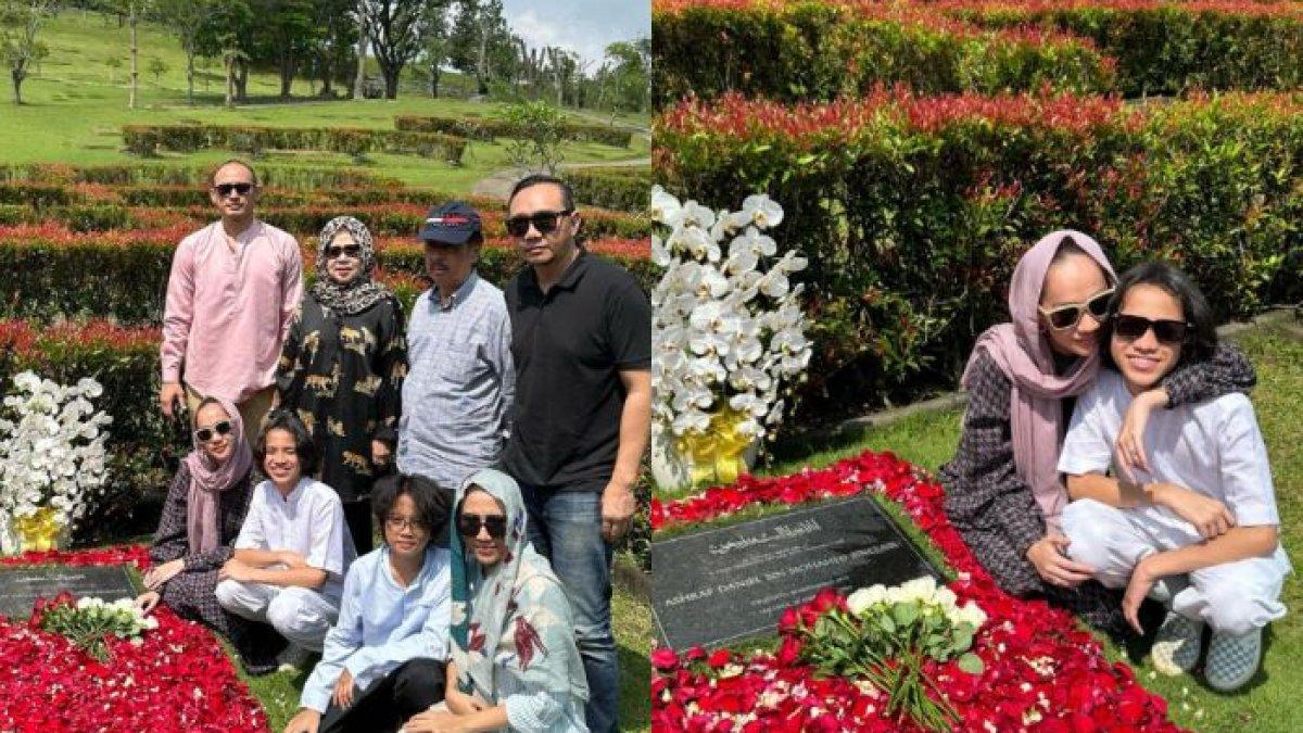BCL ziarah 6 tahun kepergian Ashraf, didampingi Tiko dan Noah. Ungkapan hatinya jelang Ramadan bikin haru dan jadi sorotan.